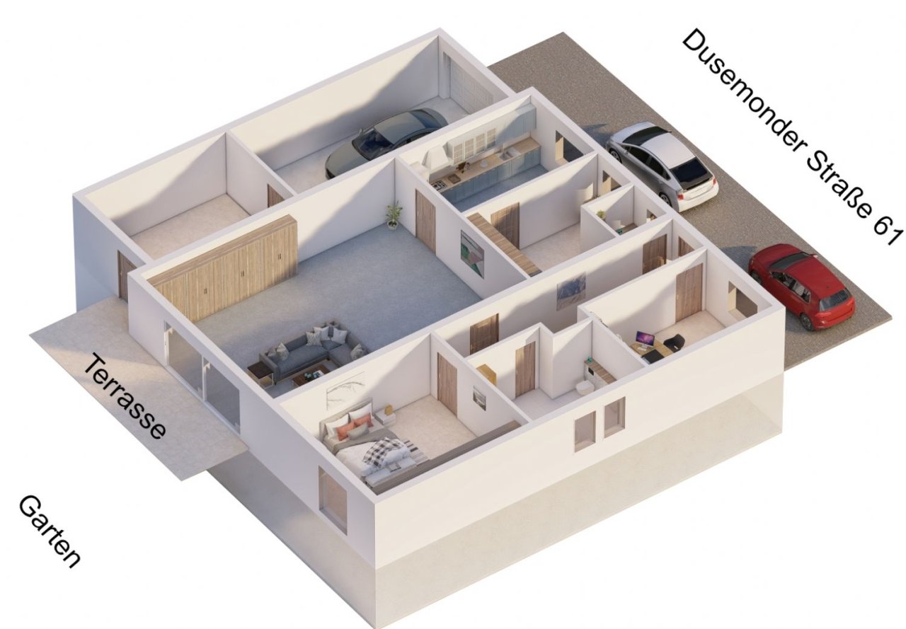 3D-Grundriß 3D-Grundriß
