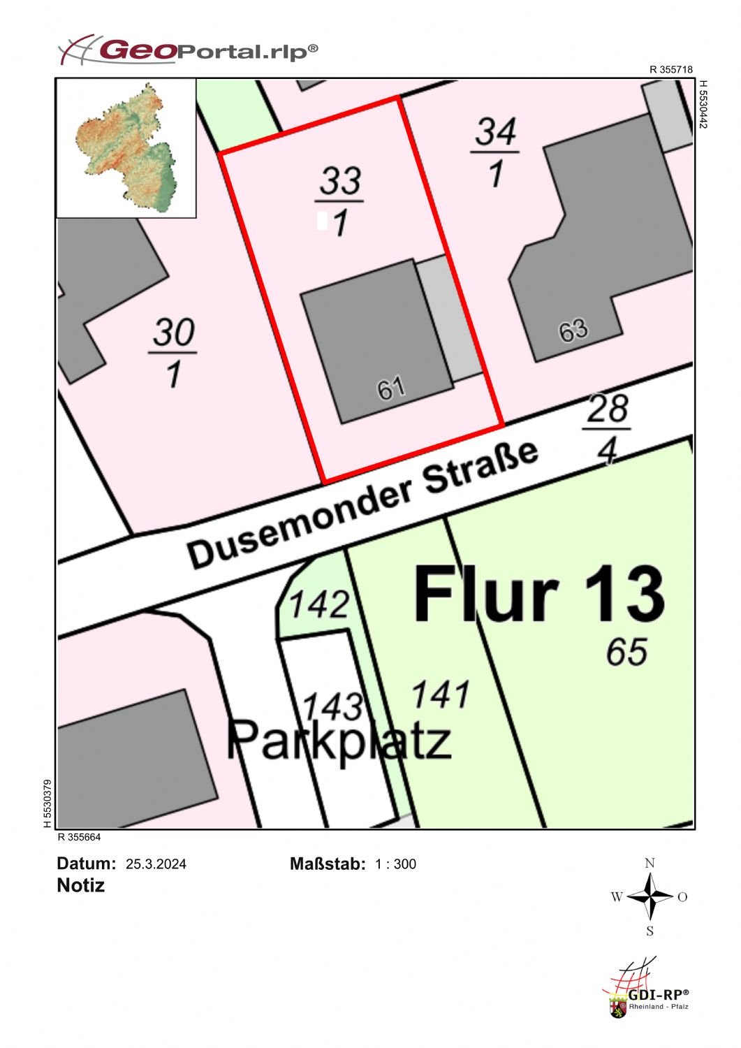 Flurkartenausschnitt Flurkartenausschnitt