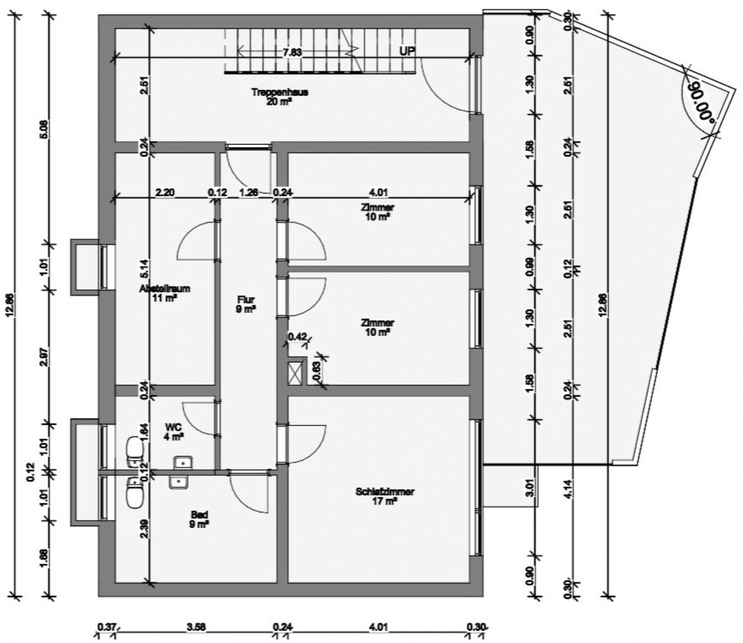 Grundriß Untergeschoss 2D Grundriß Untergeschoss 2D