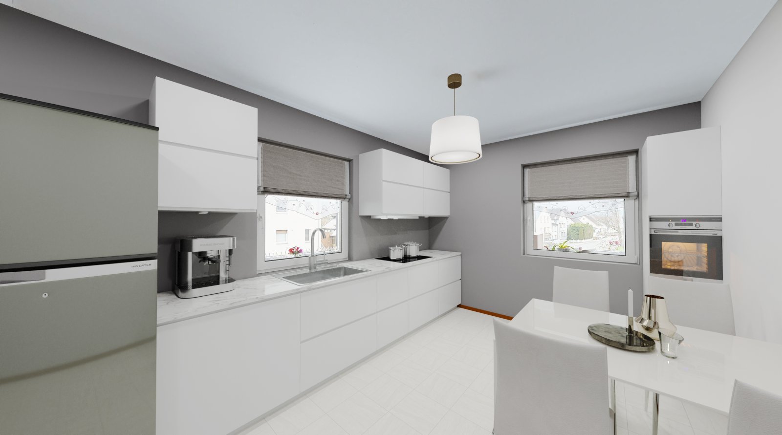 Wohnung 2: Küche (Einrichtungsvorschlag) Wohnung 2: Küche (Einrichtungsvorschlag)